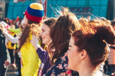 8 Mart 2019, Minsk Belarus Yarışı Kadınlar Günü onuruna 8 Mart