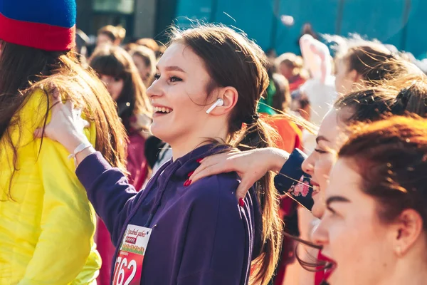 March 8, 2019 Minsk Belarus Race in honor of the Women's Day holiday on March 8 — Stock Photo, Image