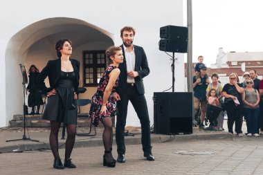 25 Mayıs 2019 Minsk Belarus Caddesi Şenlikleri