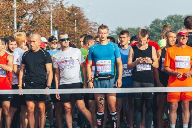 9 Eylül 2018 Minsk Belarus Yarı Maraton Minsk 2018