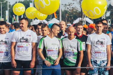 9 Eylül 2018 Minsk Belarus Yarı Maraton Minsk 2018