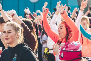 8 Mart 2019, Minsk Belarus Yarışı Kadınlar Günü onuruna 8 Mart