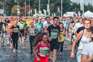 9 Eylül 2018 Minsk Belarus Yarı Maraton Minsk 2018