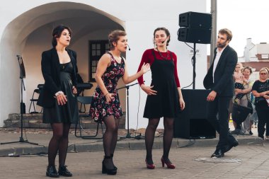 25 Mayıs 2019 Minsk Belarus Caddesi Şenlikleri