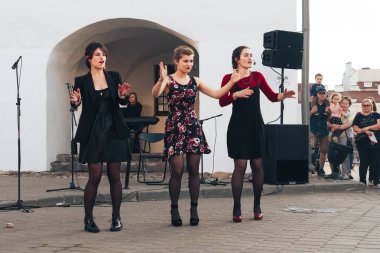 25 Mayıs 2019 Minsk Belarus Caddesi Şenlikleri