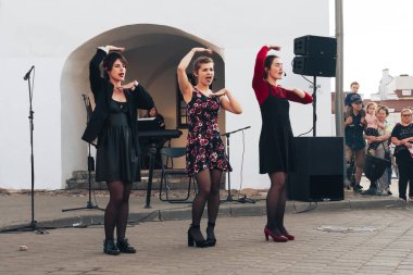 25 Mayıs 2019 Minsk Belarus Caddesi Şenlikleri