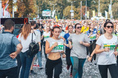 9 Eylül 2018 Minsk Belarus Yarı Maraton Minsk 2018