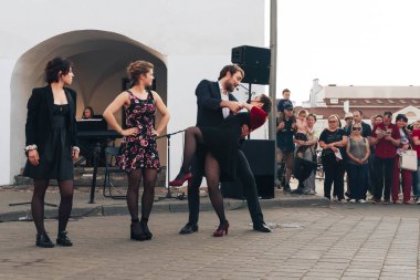 25 Mayıs 2019 Minsk Belarus Caddesi Şenlikleri