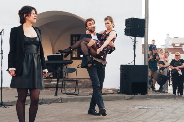 25 Mayıs 2019 Minsk Belarus Caddesi Şenlikleri