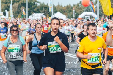 9 Eylül 2018 Minsk Belarus Yarı Maraton Minsk 2018