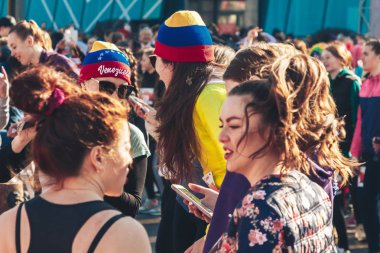 8 Mart 2019, Minsk Belarus Yarışı Kadınlar Günü onuruna 8 Mart