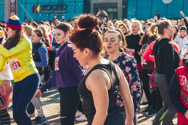 8 Mart 2019, Minsk Belarus Yarışı Kadınlar Günü onuruna 8 Mart