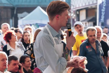 1 Haziran 2019 Minsk Belarus Festivali İsveç kültürü gününde