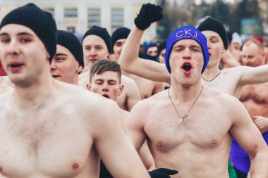 23 Şubat 2019 Minsk Belarus 23 Şubat bayramı onuruna gerçek erkekler yarışı