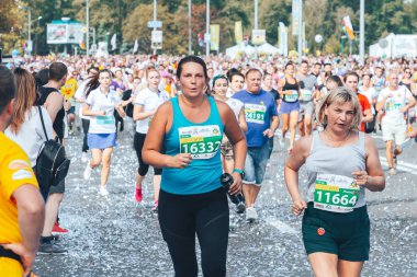 9 Eylül 2018 Minsk Belarus Yarı Maraton Minsk 2018