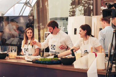 1 Haziran 2019 Minsk Belarus Festivali İsveç kültürü gününde