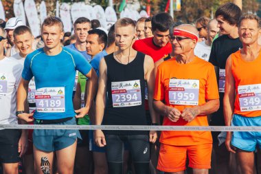 9 Eylül 2018 Minsk Belarus Yarı Maraton Minsk 2018