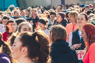 8 Mart 2019, Minsk Belarus Yarışı Kadınlar Günü onuruna 8 Mart