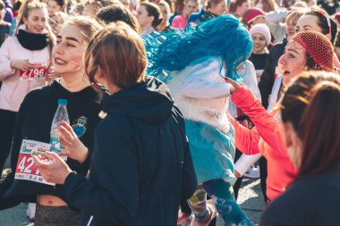 8 Mart 2019, Minsk Belarus Yarışı Kadınlar Günü onuruna 8 Mart