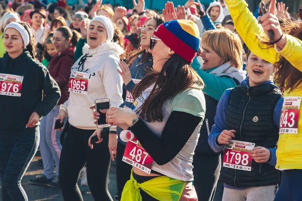 8 Mart 2019, Minsk Belarus Yarışı Kadınlar Günü onuruna 8 Mart