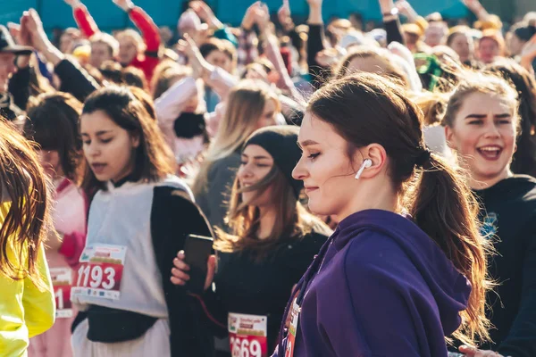 8 Mart 2019, Minsk Belarus Yarışı Kadınlar Günü onuruna 8 Mart