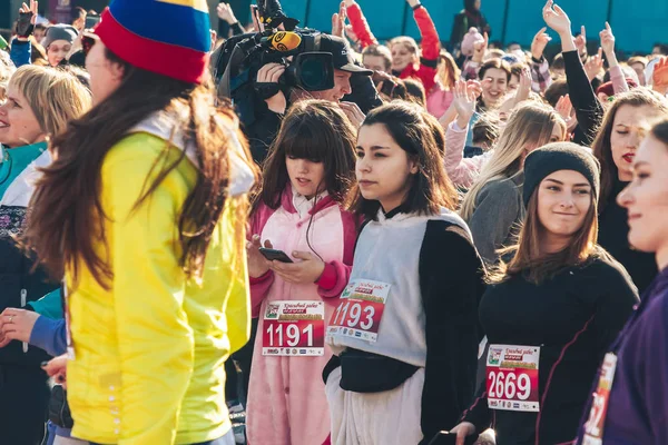 8 Mart 2019, Minsk Belarus Yarışı Kadınlar Günü onuruna 8 Mart