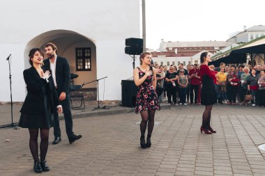 25 Mayıs 2019 Minsk Belarus Caddesi Şenlikleri