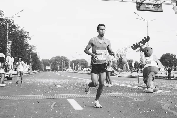 Settembre 9, 2018 Minsk Bielorussia Mezza Maratona Minsk 2018 Correre in città — Foto Stock