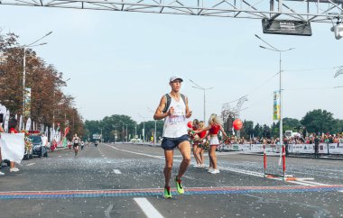 9 Eylül 2018 Minsk Belarus Yarı Maraton Minsk 2018