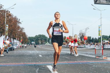 9 Eylül 2018 Minsk Belarus Yarı Maraton Minsk 2018