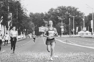 9 Eylül 2018 Minsk Belarus Yarı Maraton Minsk 2018