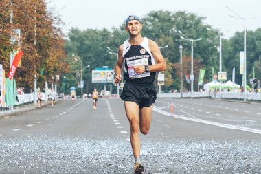 9 Eylül 2018 Minsk Belarus Yarı Maraton Minsk 2018