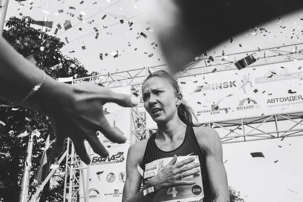 9 Eylül 2018 Minsk Belarus Yarı Maraton Minsk 2018