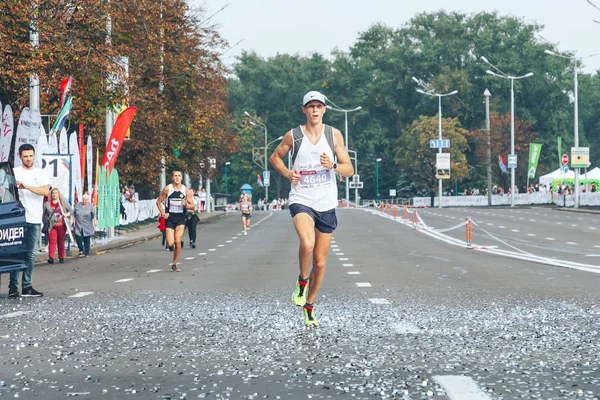 9 Eylül 2018 Minsk Belarus Yarı Maraton Minsk 2018