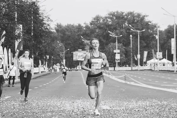 9 Eylül 2018 Minsk Belarus Yarı Maraton Minsk 2018