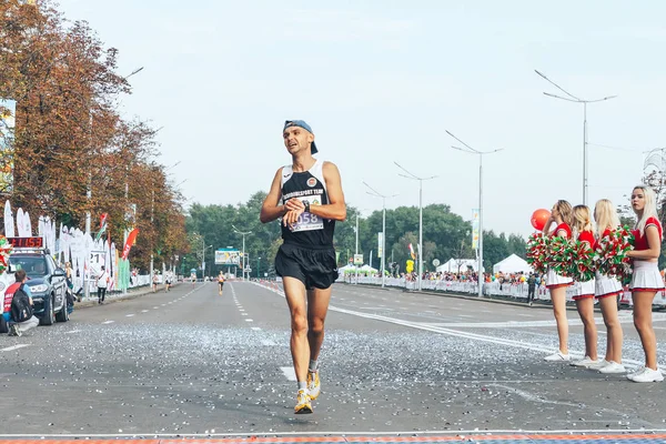 9 Eylül 2018 Minsk Belarus Yarı Maraton Minsk 2018