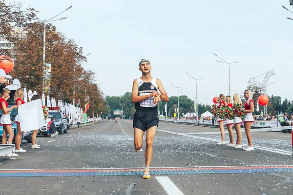 9 Eylül 2018 Minsk Belarus Yarı Maraton Minsk 2018