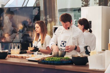 1 Haziran 2019 Minsk Belarus Festivali İsveç kültürü gününde