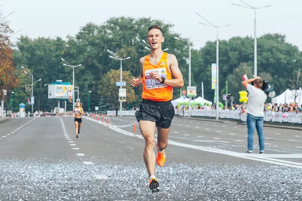9 Eylül 2018 Minsk Belarus Yarı Maraton Minsk 2018