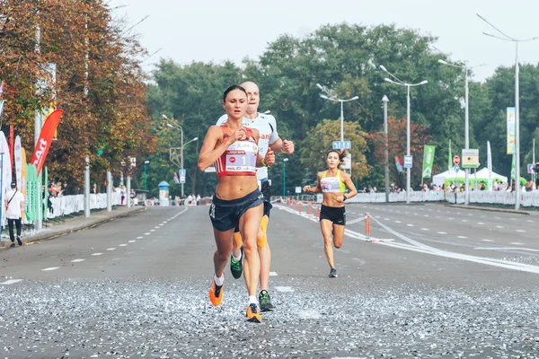 9 Eylül 2018 Minsk Belarus Yarı Maraton Minsk 2018