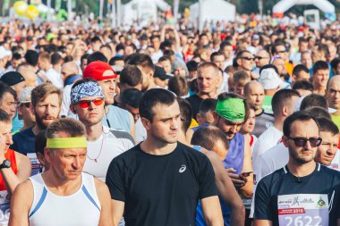 9 Eylül 2018 Minsk Belarus Yarı Maraton Minsk 2018