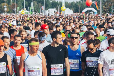 9 Eylül 2018 Minsk Belarus Yarı Maraton Minsk 2018