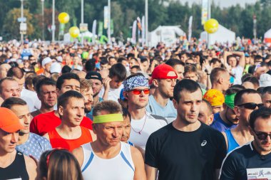 9 Eylül 2018 Minsk Belarus Yarı Maraton Minsk 2018