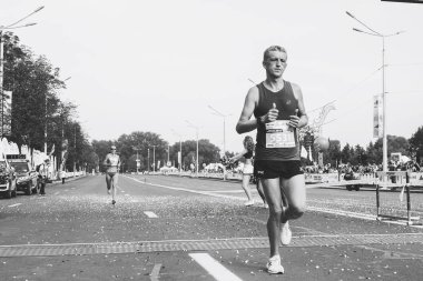 9 Eylül 2018 Minsk Belarus Yarı Maraton Minsk 2018