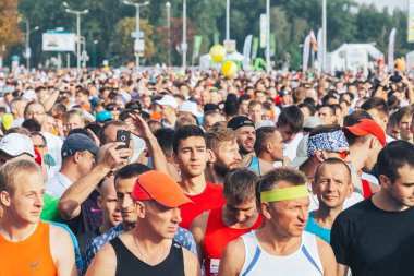 9 Eylül 2018 Minsk Belarus Yarı Maraton Minsk 2018