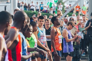 9 Eylül 2018 Minsk Belarus Yarı Maraton Minsk 2018