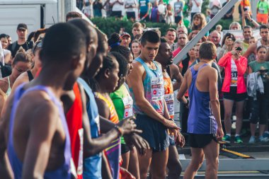 9 Eylül 2018 Minsk Belarus Yarı Maraton Minsk 2018