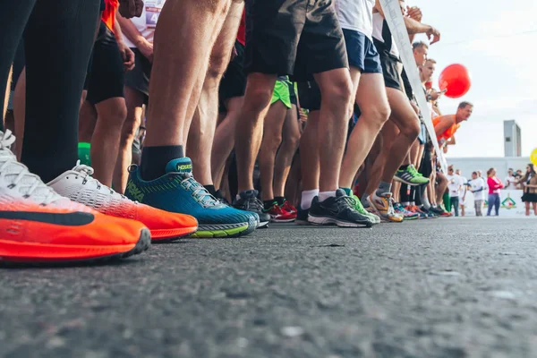 September 9, 2018 Minsk Belarus Half Marathon Minsk 2018 Running in the city — Stock Photo, Image