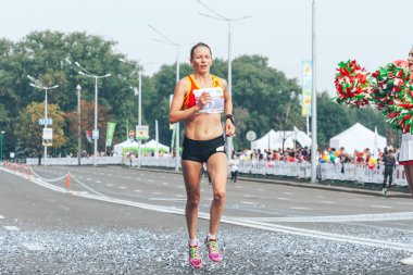 9 Eylül 2018 Minsk Belarus Yarı Maraton Minsk 2018