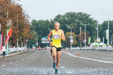 9 Eylül 2018 Minsk Belarus Yarı Maraton Minsk 2018